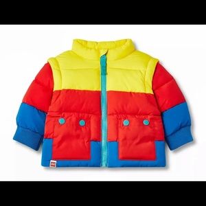 BABY PUFFER JACKET lego collection x target 3-6 months & 12 months coat NEW